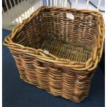 An extra large log basket, 75cm wide x 57cm high