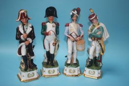 A set of eleven Italian military uniformed figures