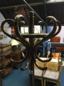 Bentwood style coat stand