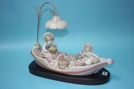 A large Lladro group 'Flowers Forever', with box