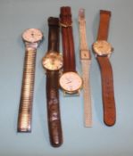 Collection of various wristwatches