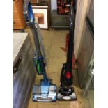Two vacuums, a garden vacuum and a hedge trimmer