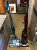 Two vacuums, a garden vacuum and a hedge trimmer