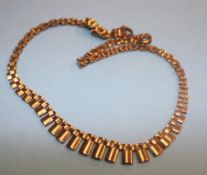 Necklace, stamped '375', 18 grams