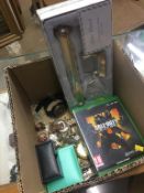 Box of assorted including X-Box games, costume jewellery etc.