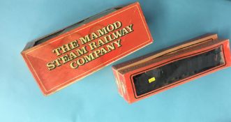 A Mamod steam train, boxed and with track
