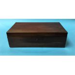 A mahogany writing slope