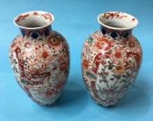 A pair of Imari vases