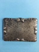 Silver purse with fitted pigskin interior, Walker and Hall, Sheffield, 1903, 3.2oz