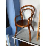 A Child's Bentwood chair