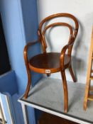 A Child's Bentwood chair