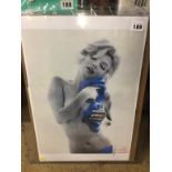 Bert Stern, Photograph of Marilyn Monroe, 'Marilyn with Blue Rose's', with signed Certificate of