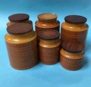 Six Hornsea storage jars