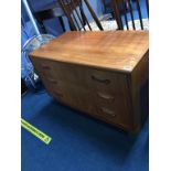 A G Plan chest of three drawers