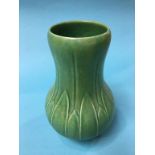 An Art Deco green baluster shaped vase, number 2995