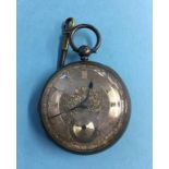 Silver pocket watch