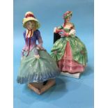 Two Royal Doulton figurines; 'Pantalettes', HN 1362 and 'Kate Hardcastle', HN1714