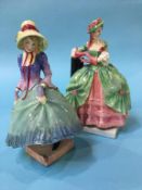 Two Royal Doulton figurines; 'Pantalettes', HN 1362 and 'Kate Hardcastle', HN1714