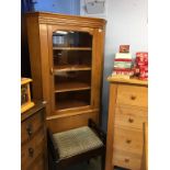 A corner cabinet