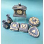 Quantity of Wedgwood blue Jasperware