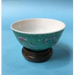 A small Chinese bowl and stand