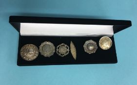 Six various brooches