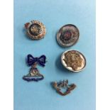 Various sweetheart brooches