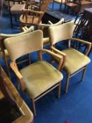 Four carver chairs