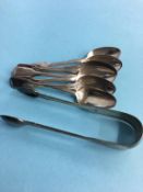 Various silver spoons etc., 6.7oz