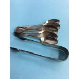 Various silver spoons etc., 6.7oz