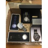 Quantity of wristwatches, South Atlantic medal etc.