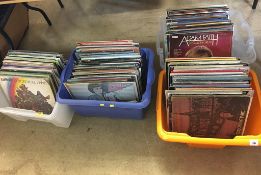 Four boxes of records