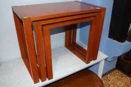 Teak nest of tables