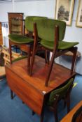 A G Plan drop leaf table and four chairs