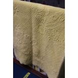 A yellow Durham quilt