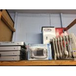 Various heaters and DVD players