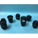 Six Tamron lenses