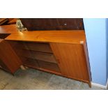 Two teak bookcases