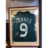 Signed Fernando Torres football strip