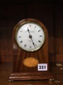 Reproduction mahogany mantle clock