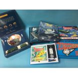 Various Thunderbird toys, Die Cast plane etc.