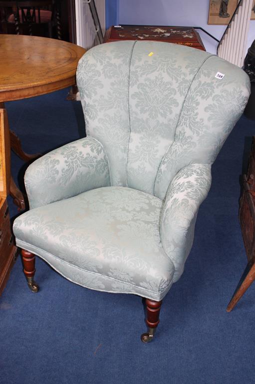 A Victorian style armchair