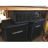 PA; Torque amp and pair of speakers
