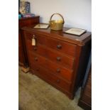 A 19th century mahogany chest of drawers