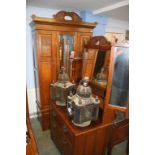 An Edwardian walnut bedroom suite