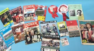 Various sports programs, 73 Cup Final rosettes etc.