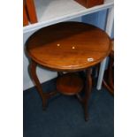 Oak circular occasional table