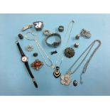 Quantity of assorted jewellery, watch etc.