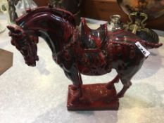 Royal Doulton flambe archives 'Tang' horse no 79