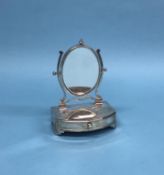 A miniature silver dressing table mirror, William Comyns London 1902